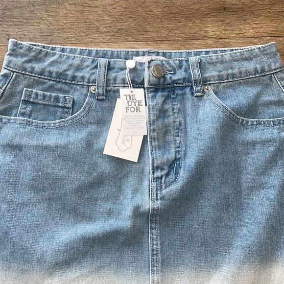 Mud Pie Mudpie Tie Dye Denim Skirt Sz Small - Picture 2 of 5